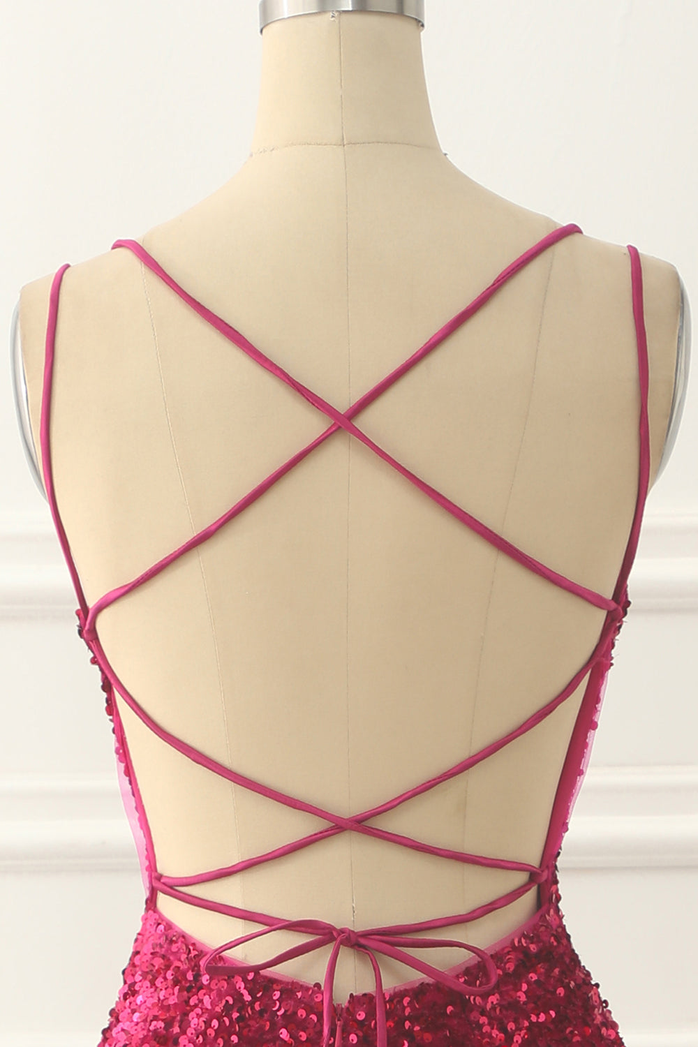 Luolandi Sequin Backless Long Prom Dress Sparkly Evening Dress Floor Length