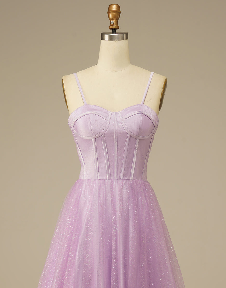 Luolandi Sweetheart Tulle Long Prom Dress Floor Length Beautiful