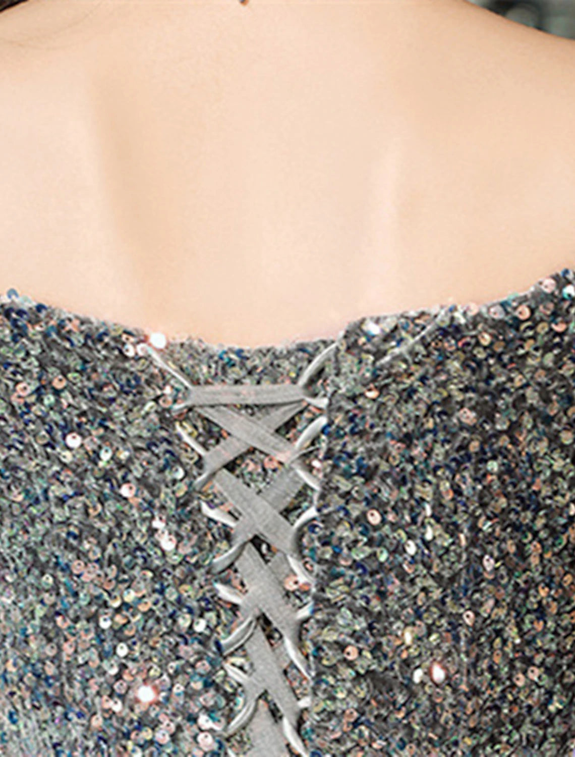 Luolandi A-Line Prom Dresses Elegant Dress Formal Floor Length Short Sleeve Off Shoulder Polyester