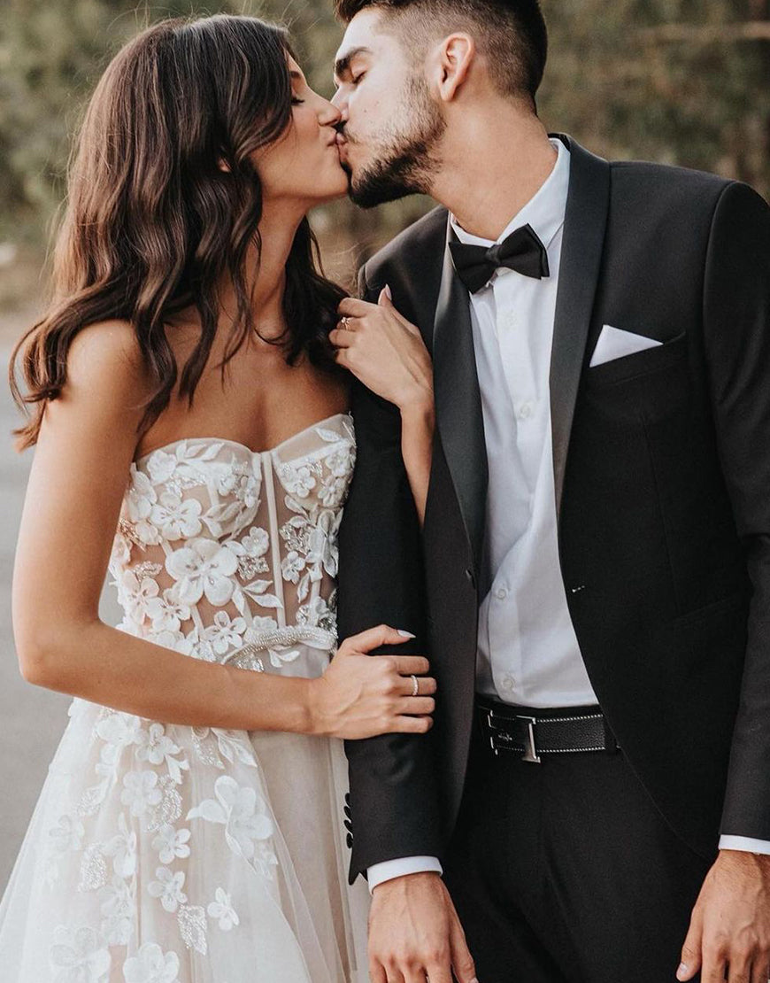 Luolandi Sweetheart Tulle Wedding Dress Off Shoulder Sexy Beautiful