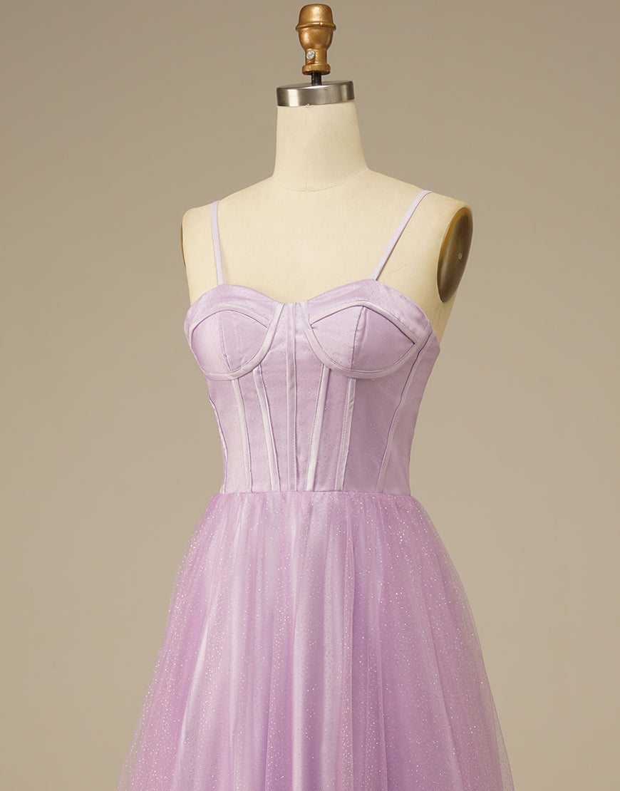 Luolandi Sweetheart Tulle Long Prom Dress Floor Length Beautiful