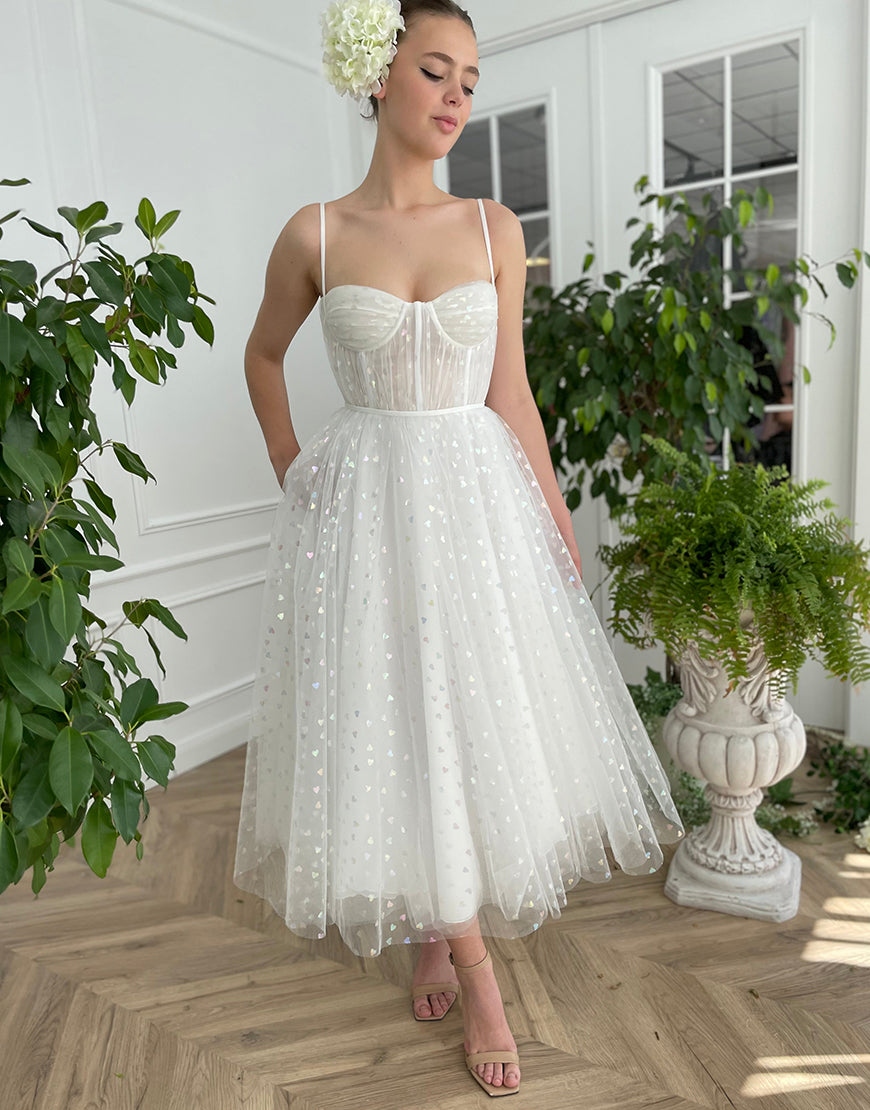 Luolandi Sweetheart Tulle Dress Short Wedding Dresses Party Dresses Sexy