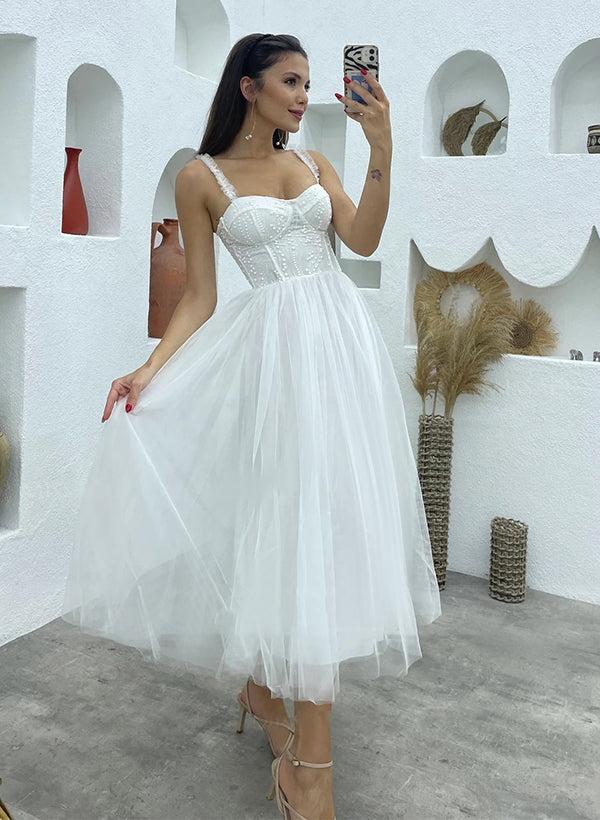 Luolandi A-Line Sweetheart symmetrical Satin Wedding Dresses With Cascading Ruffles Beautiful