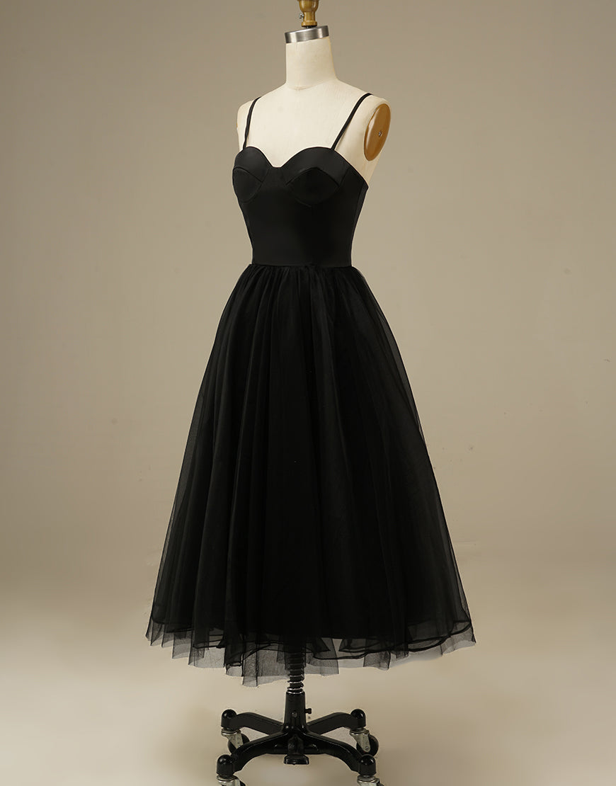 Luolandi Tulle Simple Sweetheart Prom Dress With Slit Homecoming Dress Evening Party Dress