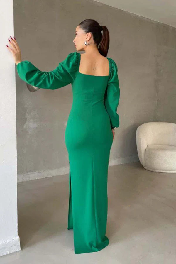 Luolandi Minimally Tight Sweetheart Long Sleeve Long Evening Dress Sexy