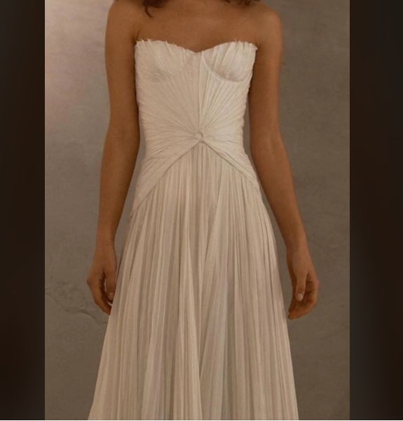 Luolandi Sweatheart A-Line Party Dress Light Wedding Dress Off Shoulder Charming Bridal Gown