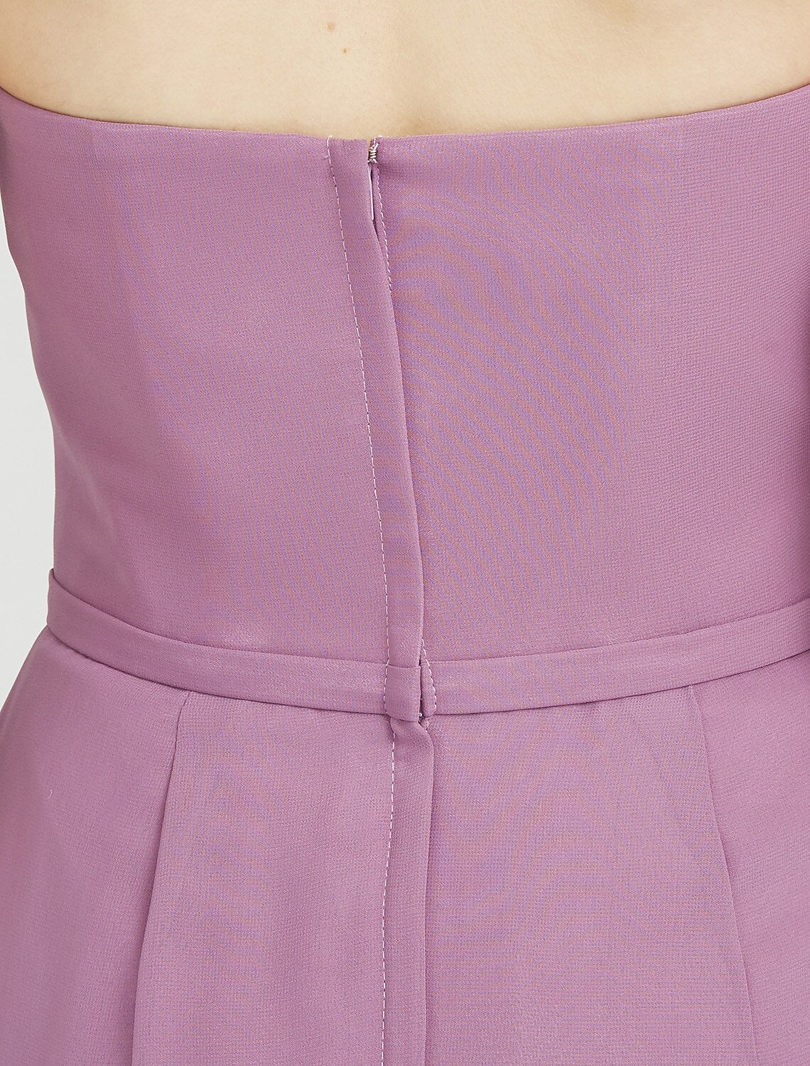 Luolandi Sheath / Column Sweetheart Neckline Asymmetrical Chiffon Long Bridesmaid Dress