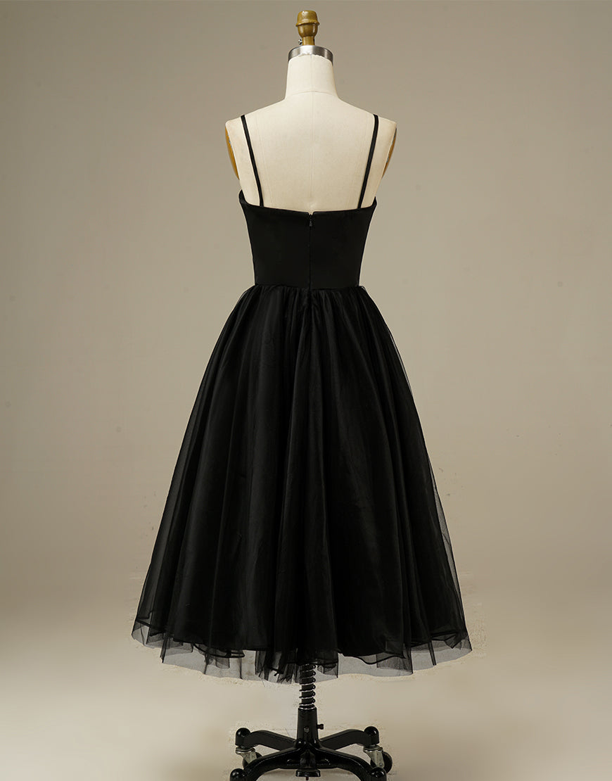 Luolandi Tulle Simple Sweetheart Prom Dress With Slit Homecoming Dress Evening Party Dress