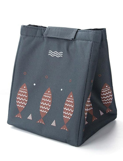 Printed Lunch Bag, Thermal Insulation Hand Bag, Oxford Cloth, Aluminum Foil Insulation Layer