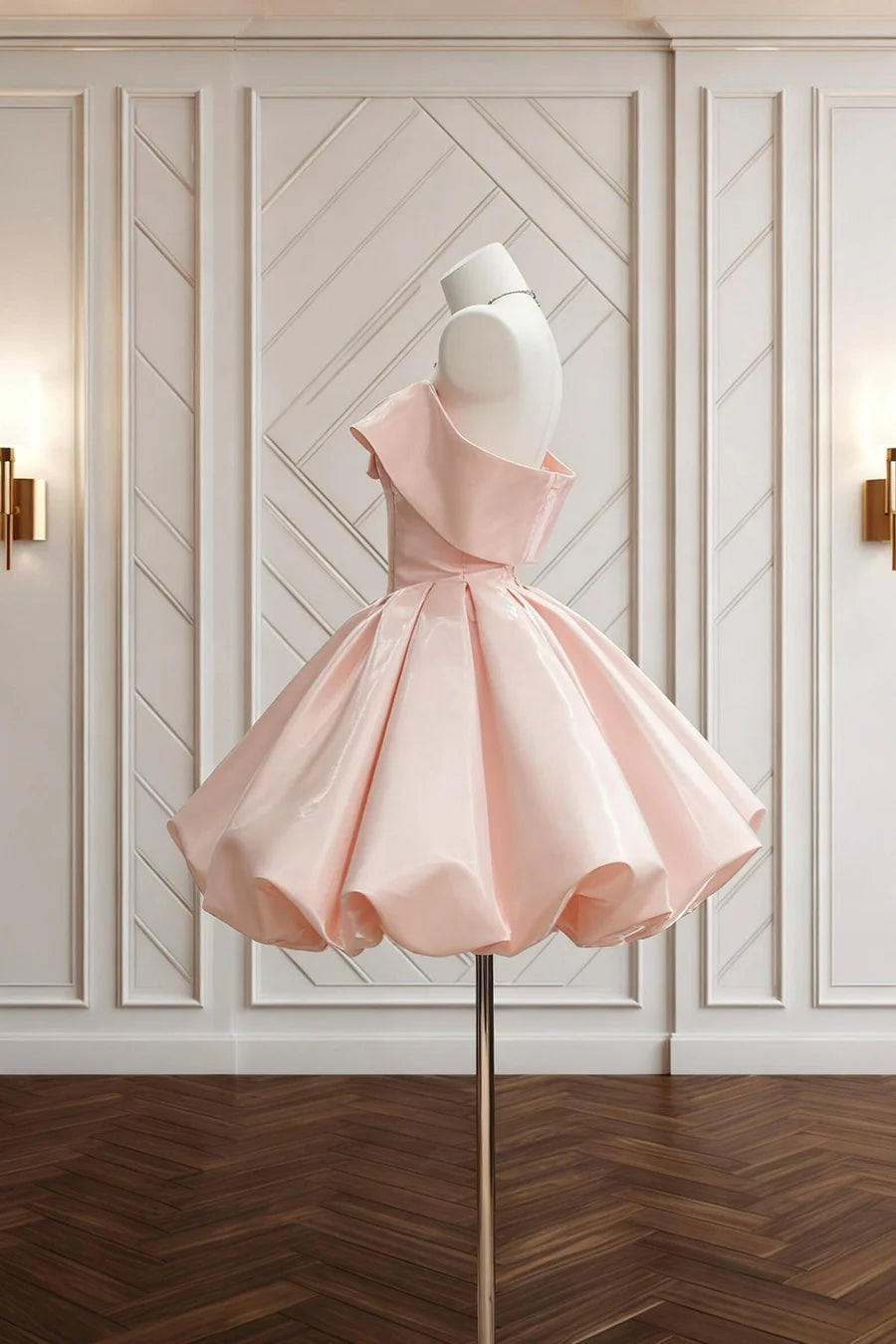 Luolandi Lovely A Line Princess Off-the-Shoulder Short Party Prom Dress Cute Graduation Homecoming Dress