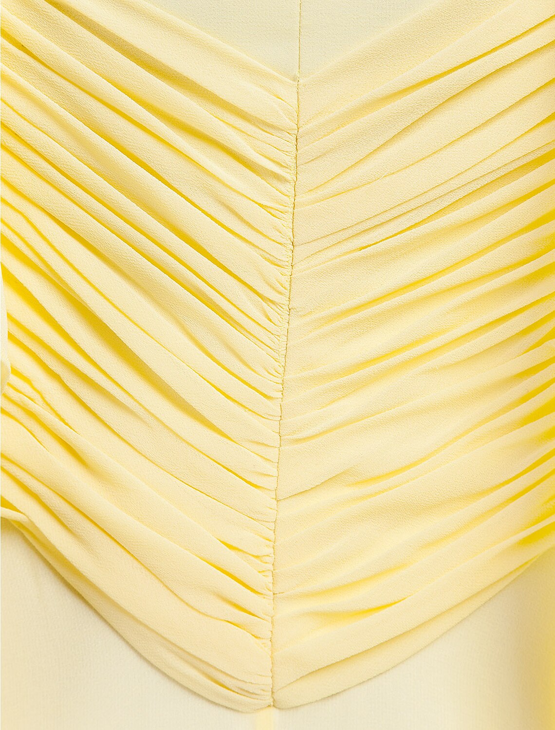 Luolandi Sheath / Column Elegant Dress Wedding Guest Court Train Sleeveless Plunging Neck Georgette V Back with Criss Cross Side