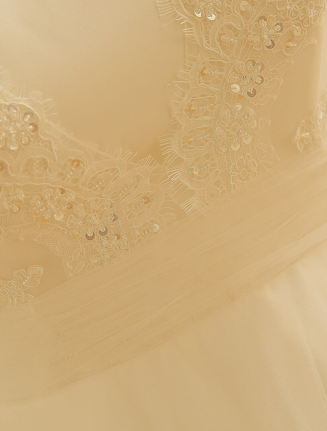 Luolandi Hall Sparkle & Shine Wedding Dresses A-Line Illusion Neck Long Sleeve Court Train Satin Bridal Gowns With Buttons