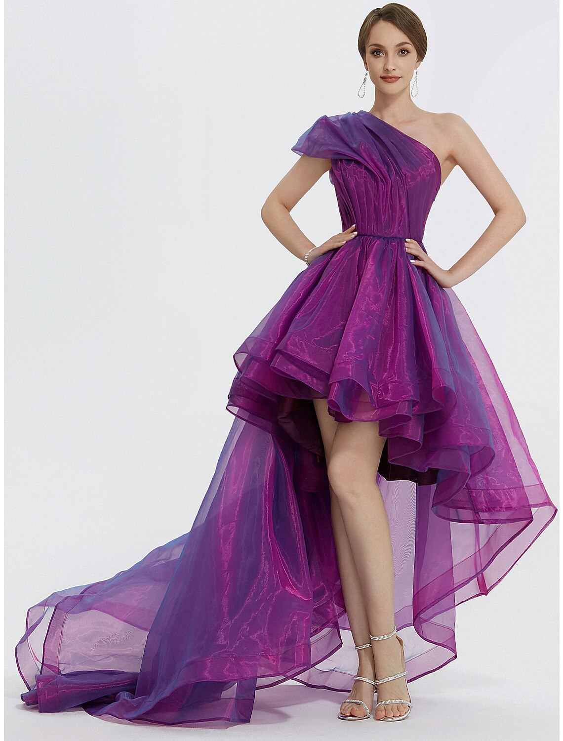 Luolandi Sheath / Column Evening Gown Elegant Dress Formal Black Dress Tea Length 3/4 Length Sleeve Square Neck Fabric