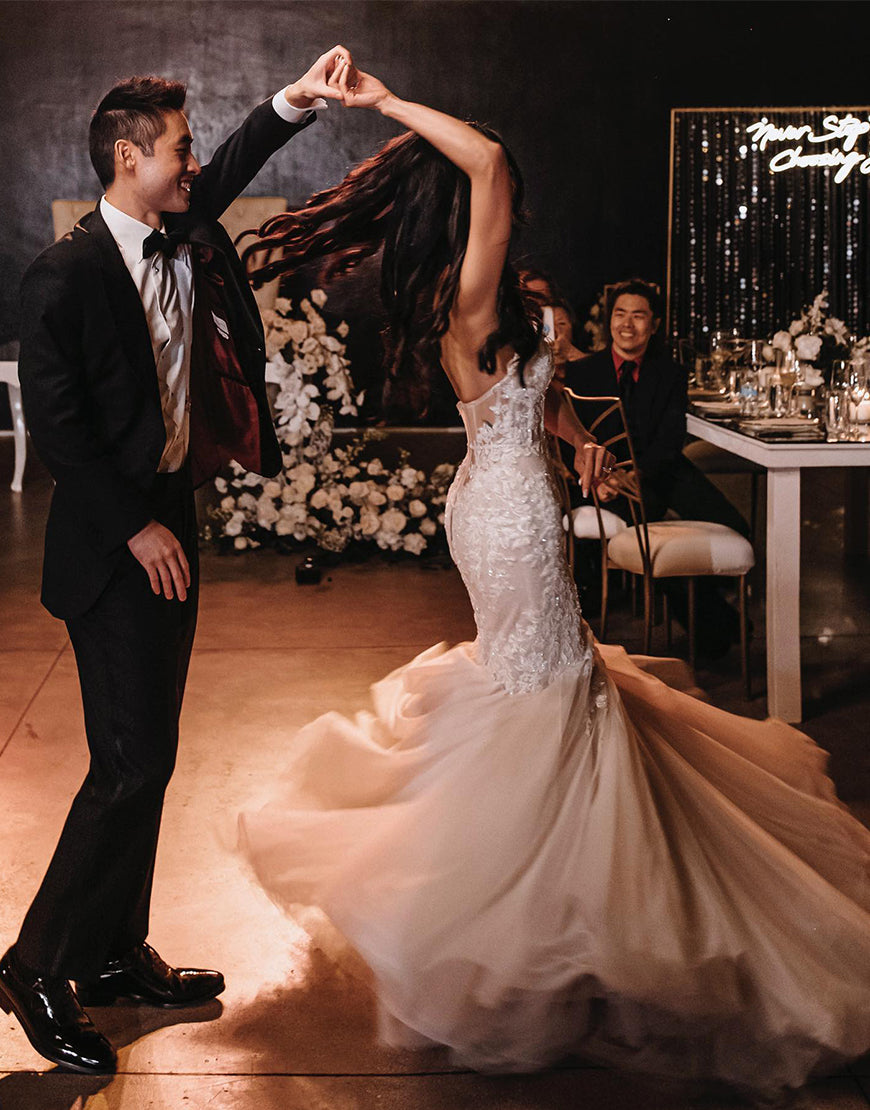 Luolandi Sweetheart Mermaid Wedding Dress Off Shoulder Floor Length Beautiful