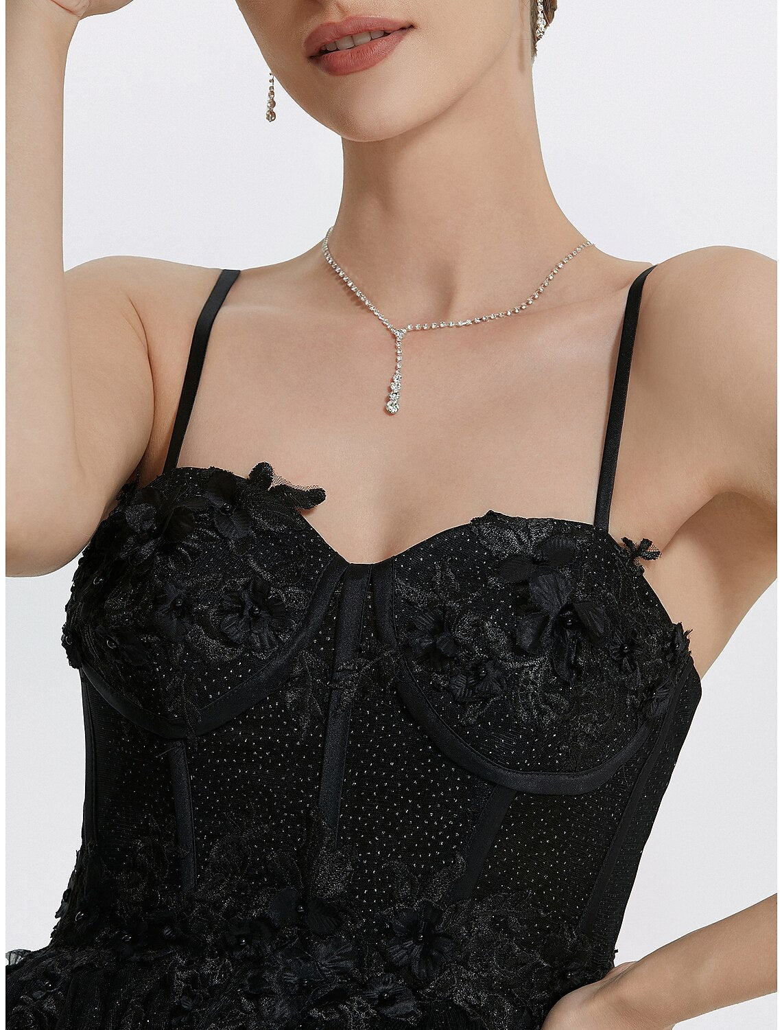 Luolandi A-Line Prom Dresses Glittering Dress Masquerade photoshoot Floor Length Sleeveless Sweetheart Tulle