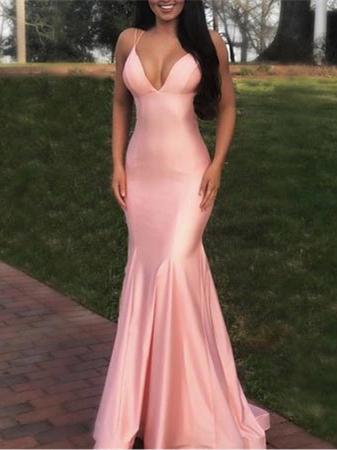 Luolandi Dress Mermaid V-neck Long  Prom Dress Charming Evening Party Dress Formal Dress