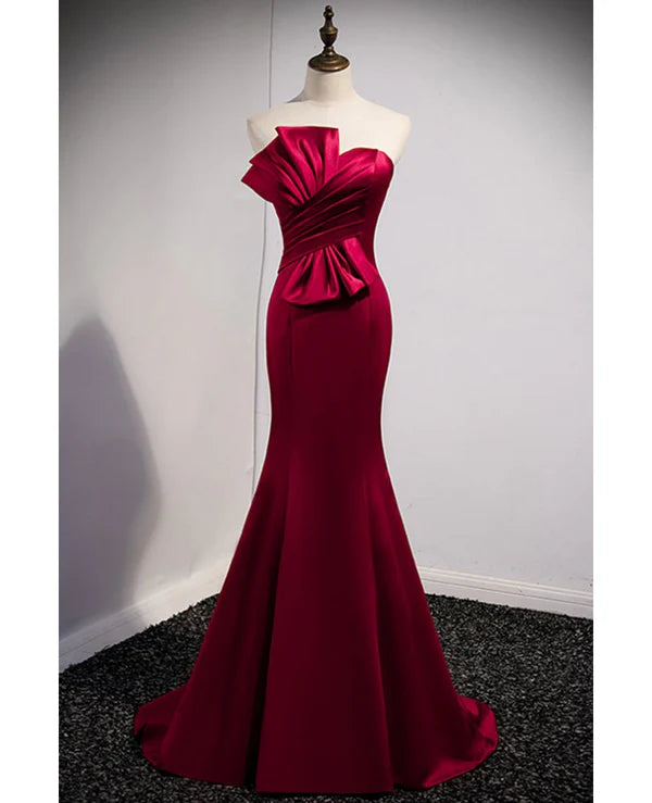 Luolandi Charming Sleeveless Off Shoulder Strapless Backless Long Prom Dress Elegant Evening Party Dress