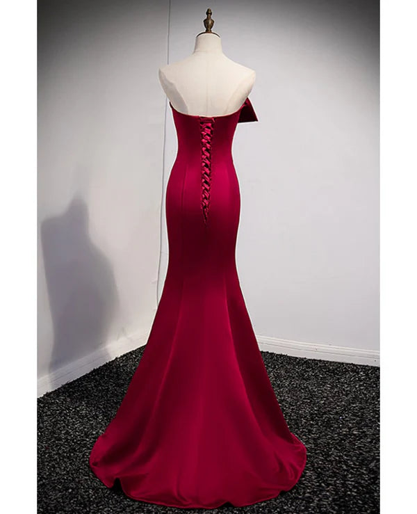 Luolandi Charming Sleeveless Off Shoulder Strapless Backless Long Prom Dress Elegant Evening Party Dress