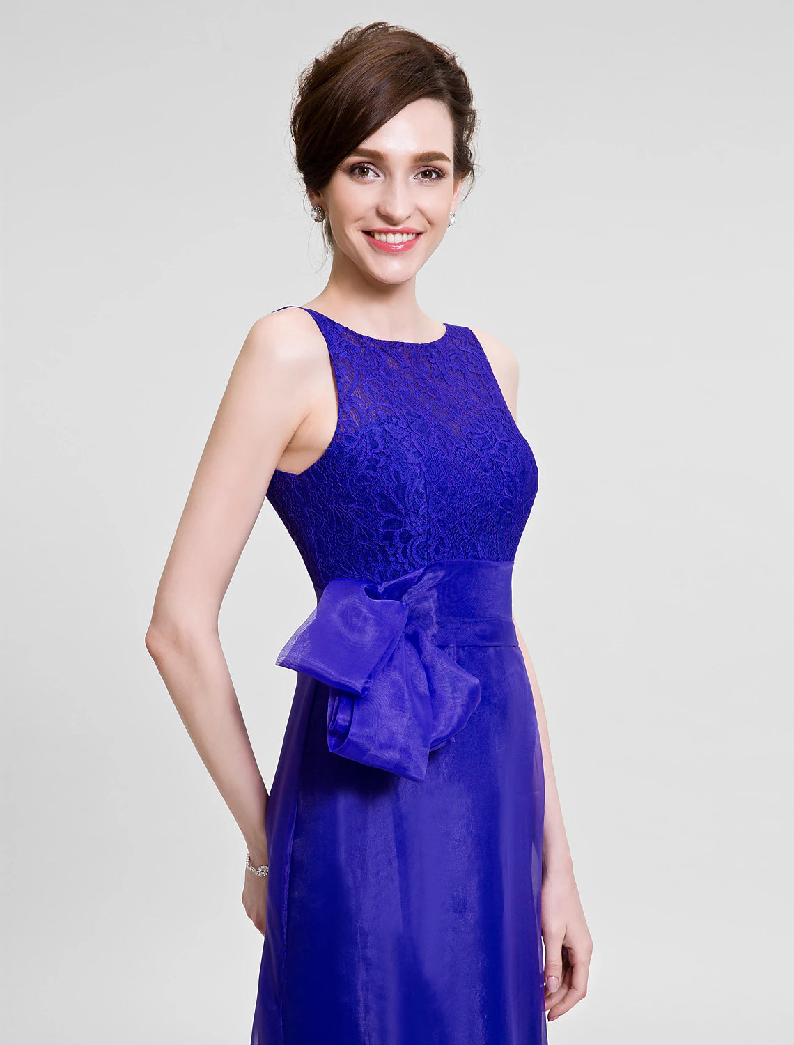 Luolandi Mermaid / Trumpet Mother of the Bride Dress Beautiful Back Bateau Neck Floor Length Sleeveless