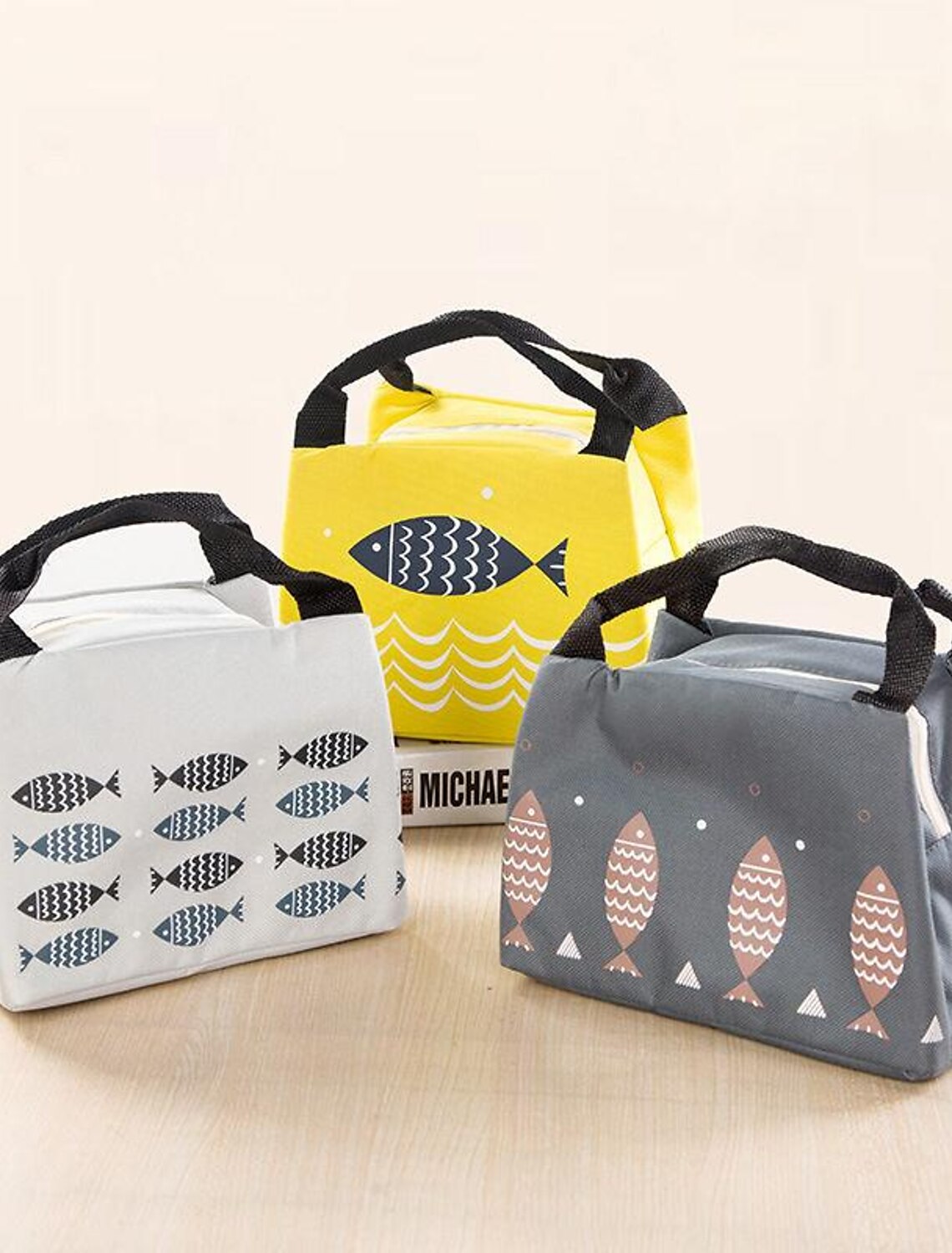 Printed Lunch Bag, Thermal Insulation Hand Bag, Oxford Cloth, Aluminum Foil Insulation Layer