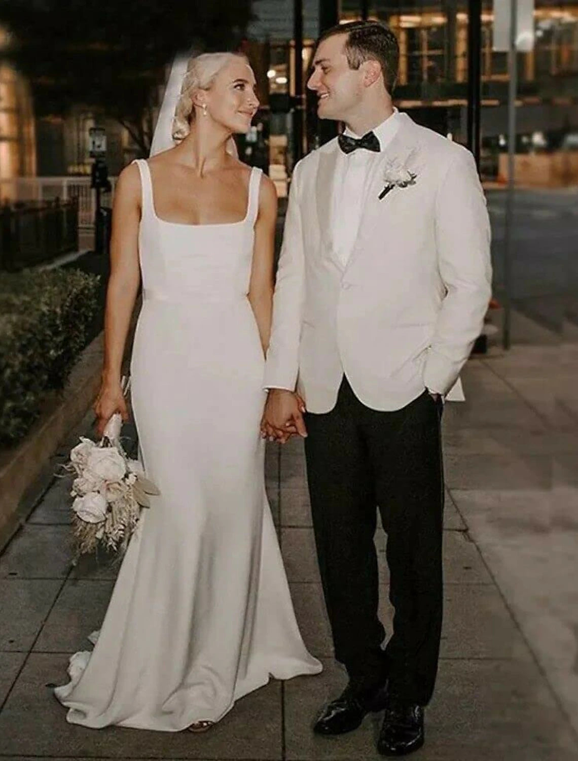 Luolandi Beach Boho Wedding Dresses Mermaid Camisole Sleeveless Court Train Bridal Gowns