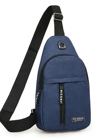 Casual Men's Chest Bag Business Slant Crossbody Shoulder Bag Messenger Bag Nylon Canvas Fashion Waist Bag Outdoor Sports Brand Shoulder Bag
