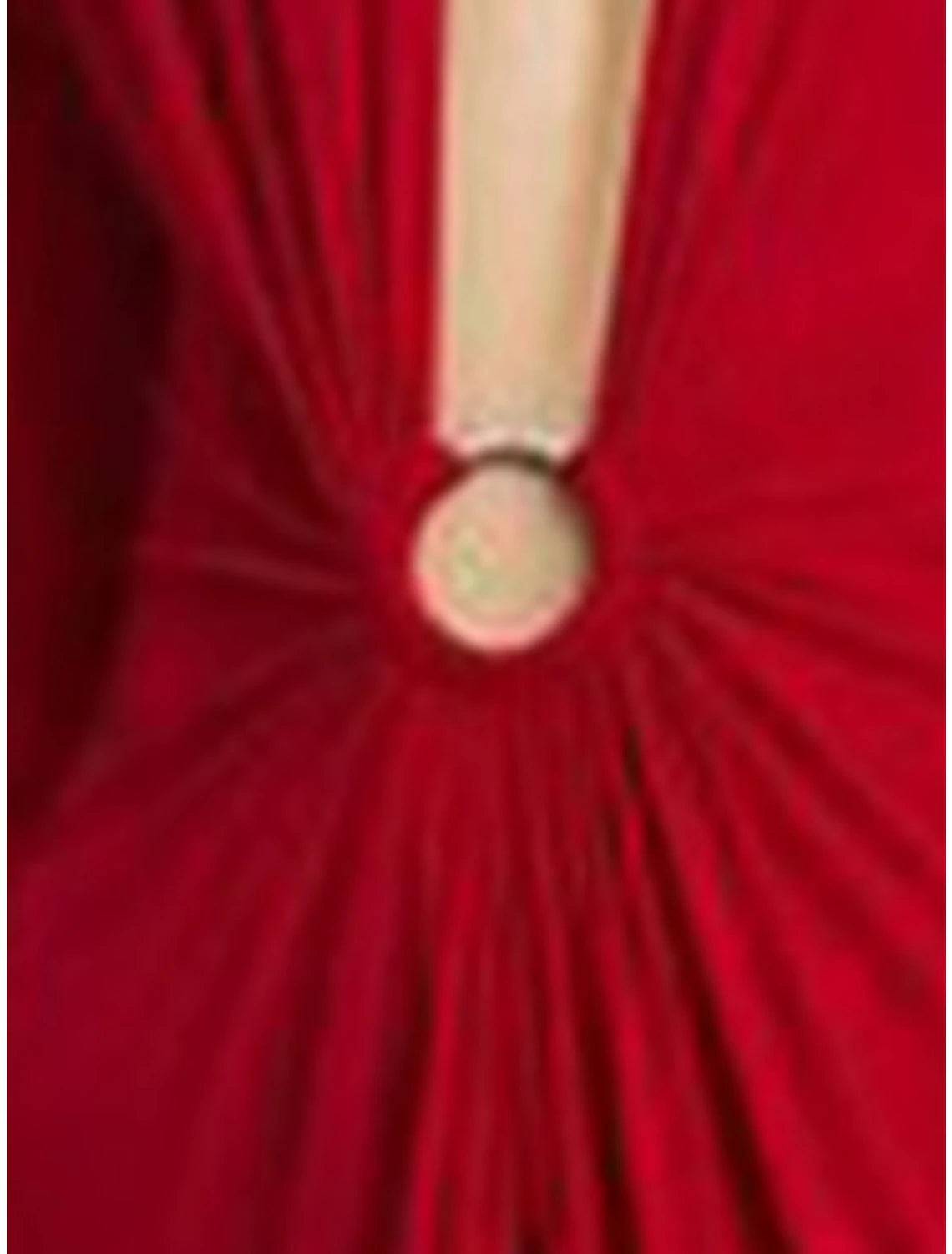 Luolandi Sheath / Column Evening Gown Elegant Dress Formal Ankle Length Christmas Red Green Dress Long Sleeve V Neck Chiffon