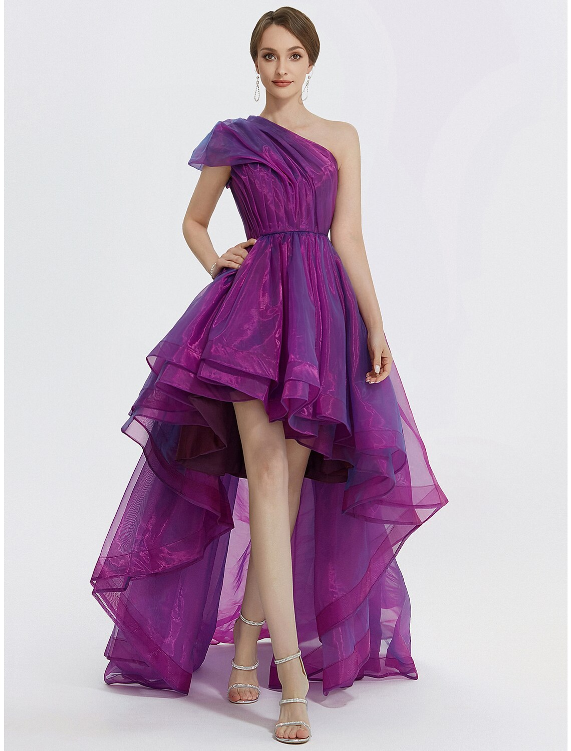 Luolandi Sheath / Column Evening Gown Elegant Dress Formal Black Dress Tea Length 3/4 Length Sleeve Square Neck Fabric