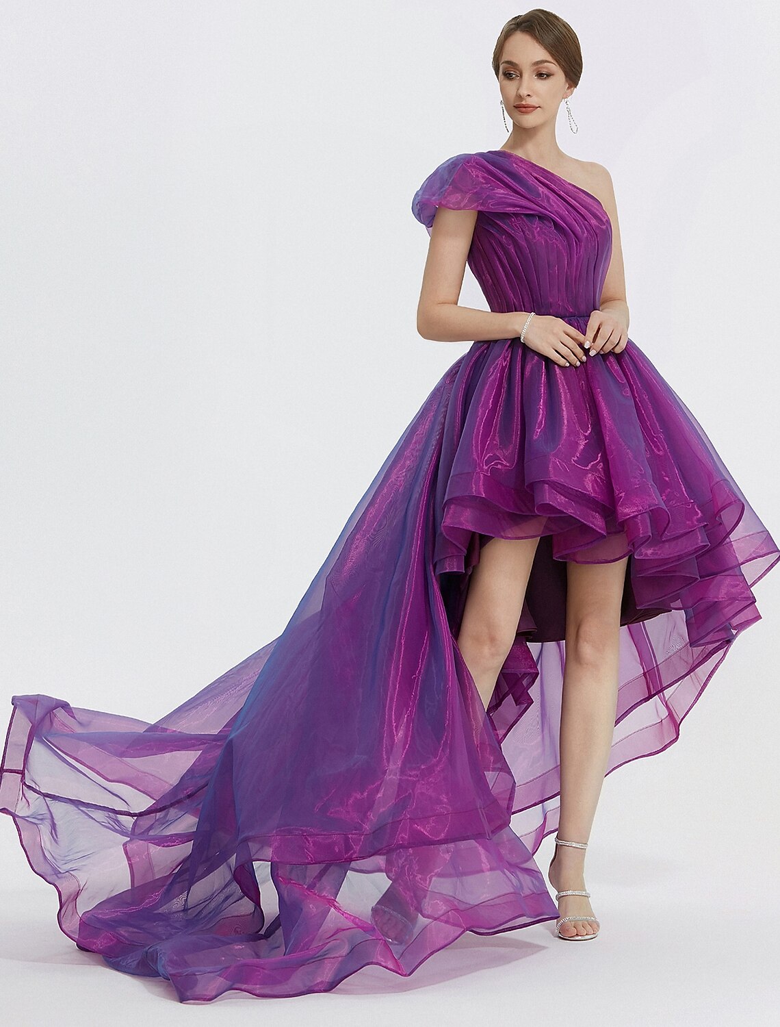 Luolandi Sheath / Column Evening Gown Elegant Dress Formal Black Dress Tea Length 3/4 Length Sleeve Square Neck Fabric