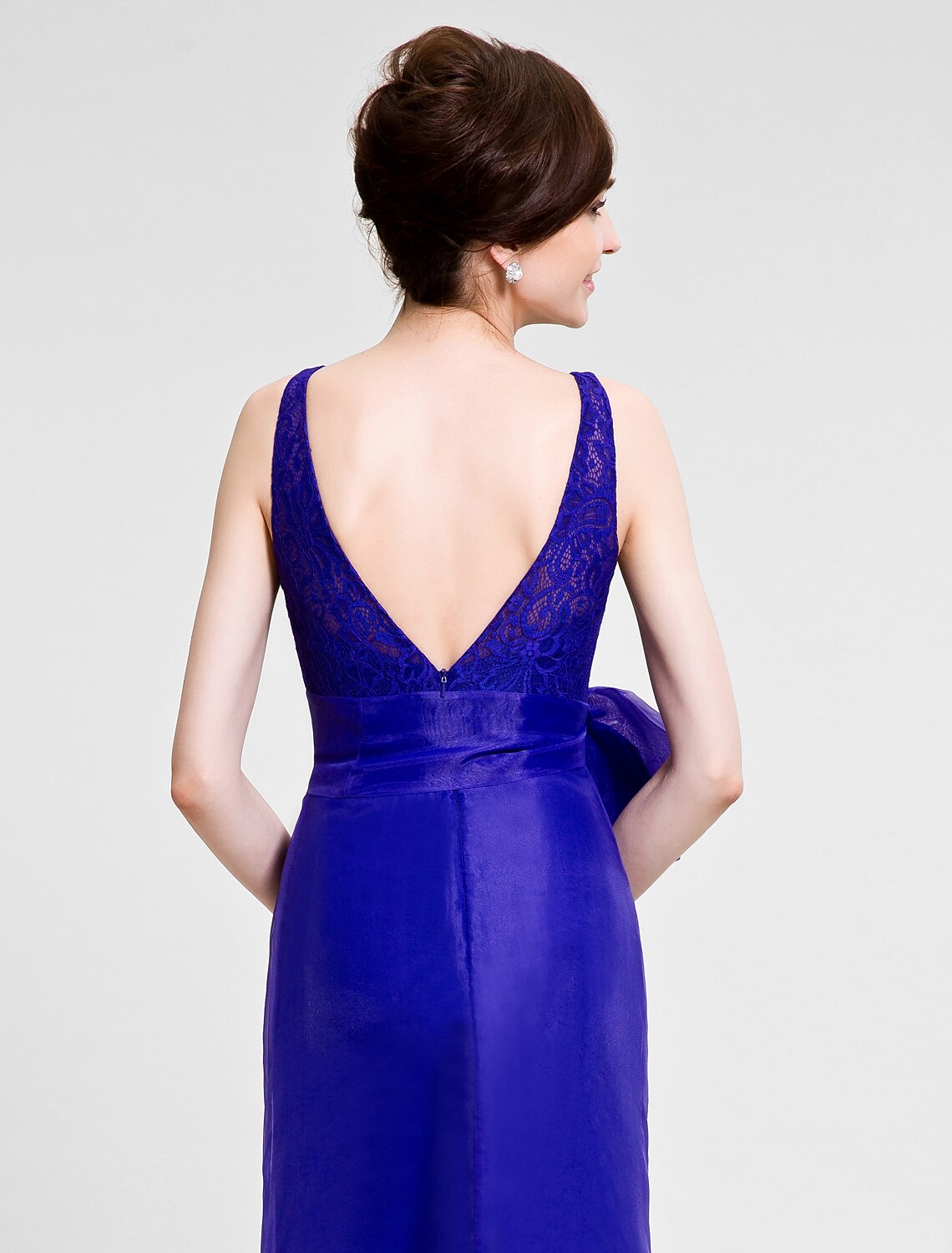 Luolandi Mermaid / Trumpet Mother of the Bride Dress Beautiful Back Bateau Neck Floor Length Sleeveless